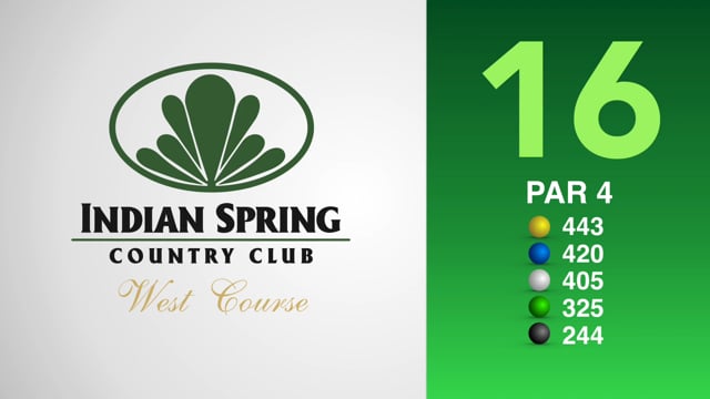 Indian Spring West Course 16