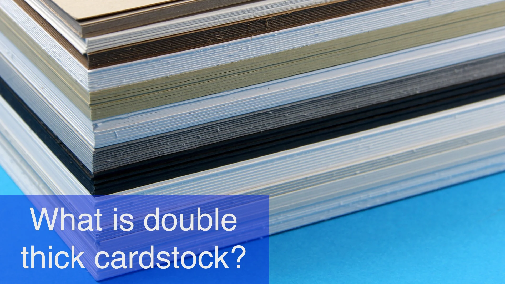 Difference between cover and card stock paper on Vimeo