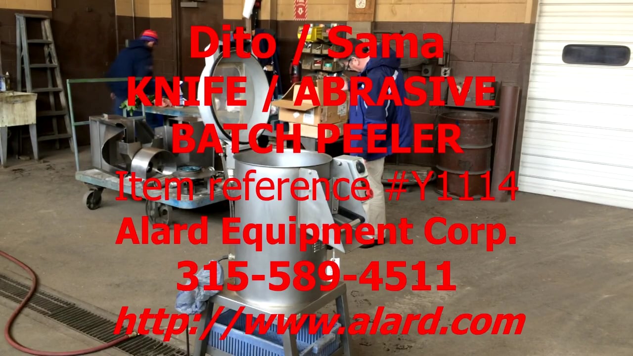 Dito Dean Model T15S Batch Peeler, manufacturer rated for 15 Kg ...