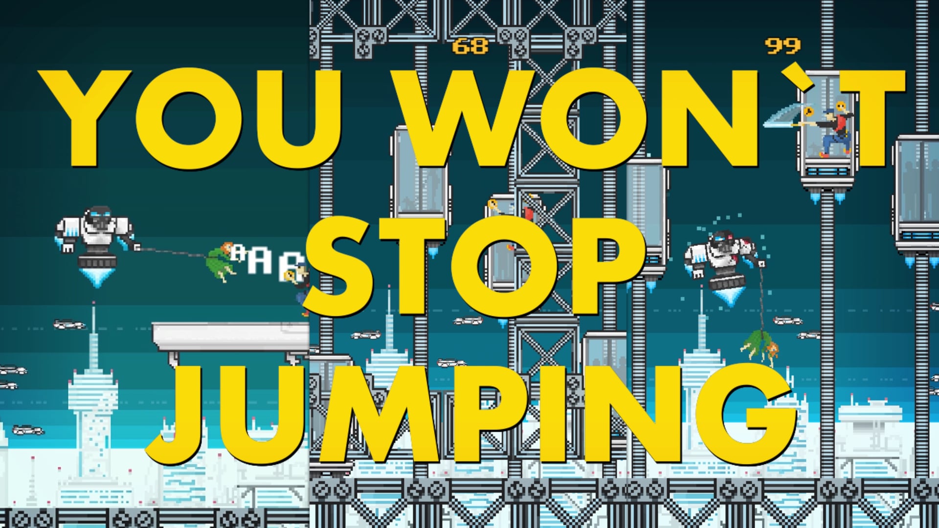Jumping back trailer