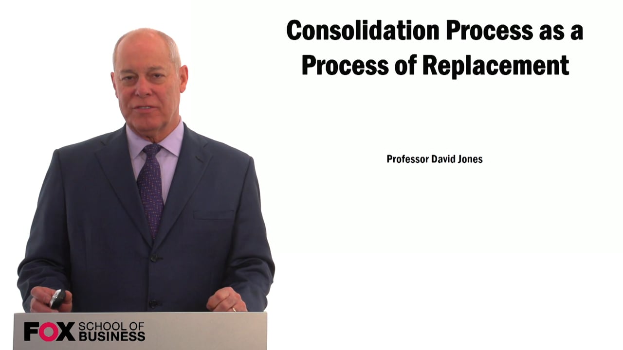 Consolidation Process as a Process of Replacement