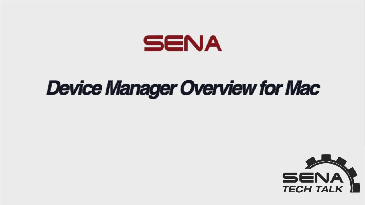 Sena bluetooth 2025 device manager