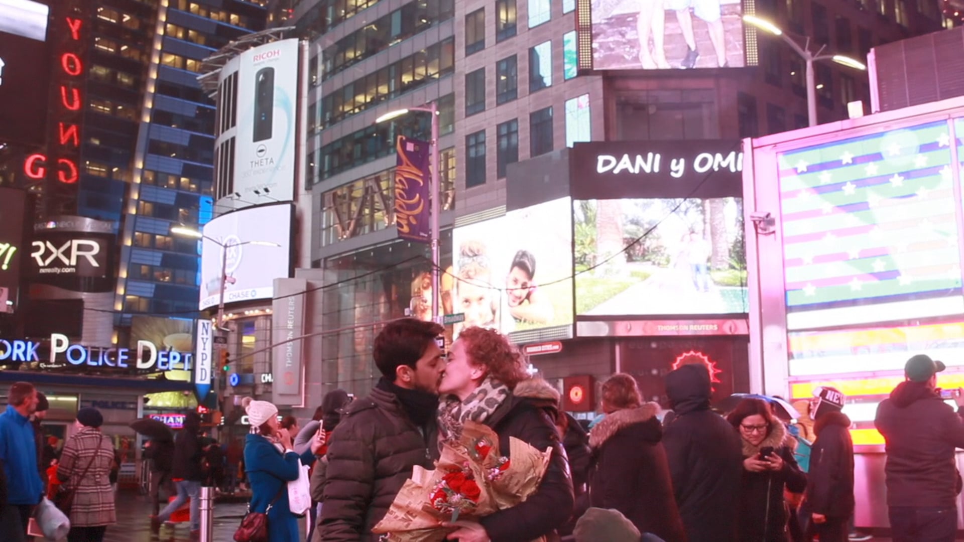 Danielle + Omar Times Square Flash Mob Proposal