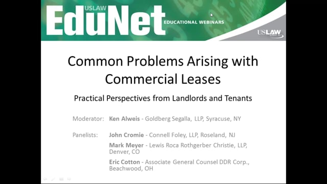 Common Problems Arising With Commercial Leases and How To Deal With Them Video