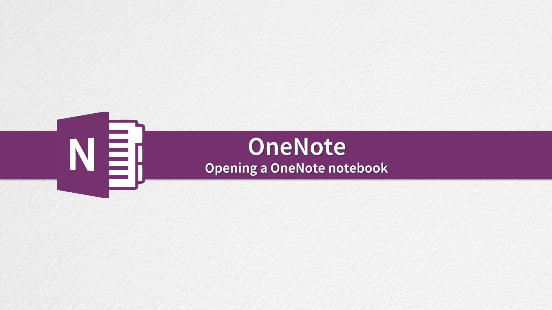 OneNote 1.3.1 Opening a OneNote notebook on Vimeo