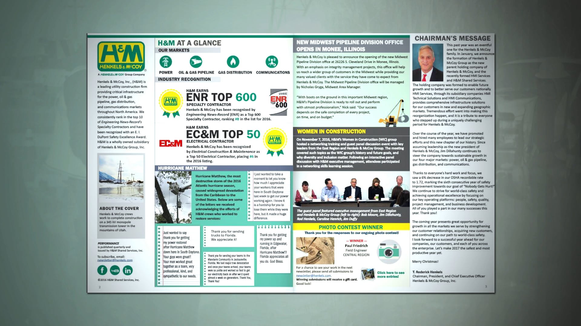 Henkels & McCoy - CFMA Award Winner