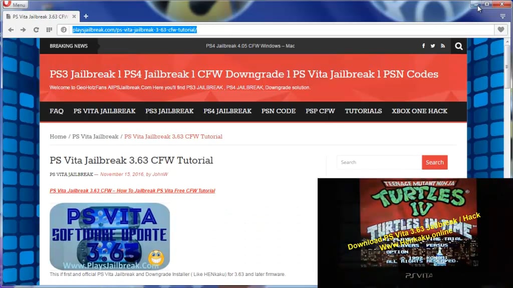 HENkaku PS Vita 3.63 Hack for Emulators and Homebrew Software on Vimeo