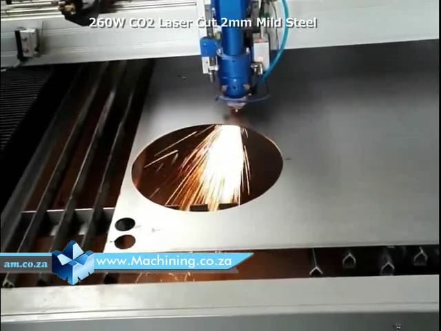 Machining Video: TruCUT CNC Laser Metal Cutting Machine with 150W CO2 Laser Tube Cut 0.7/1/2mm Stainless Steel & 2mm Mild Steel