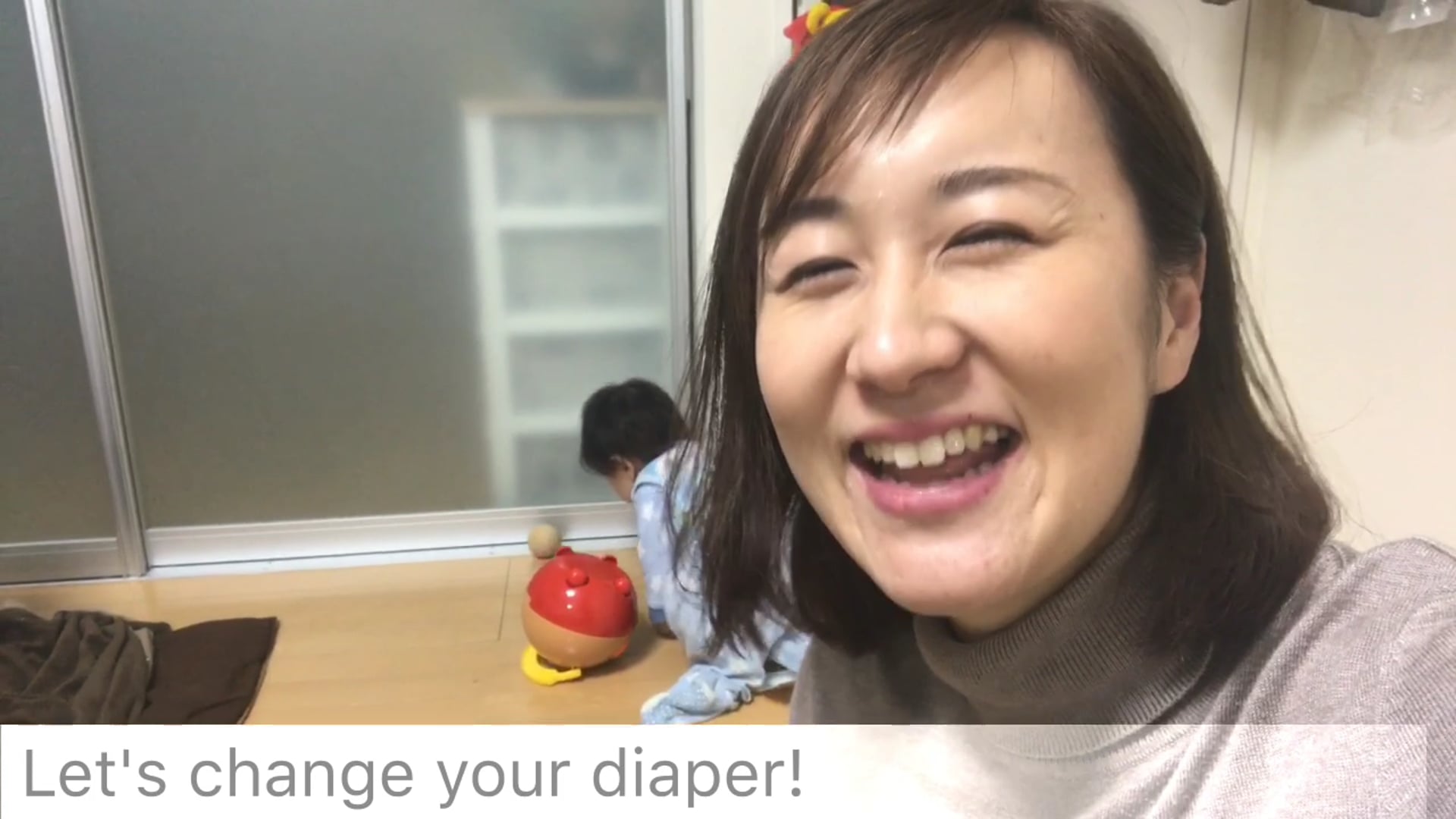 68.オムツをかえようねLet's change your diaper!