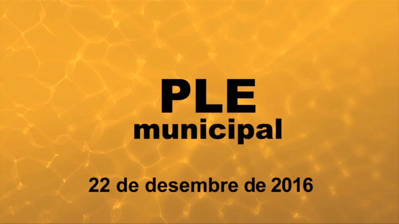 Ple municipal 22 de desembre de 2016 punt 1