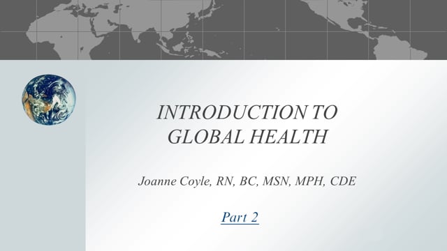 Intro To Global Health On Vimeo