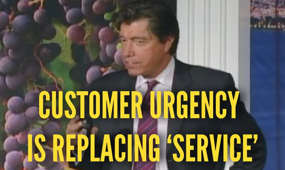 Customer Urgency is Replacing "Service" by Ross Shafer on Vimeo