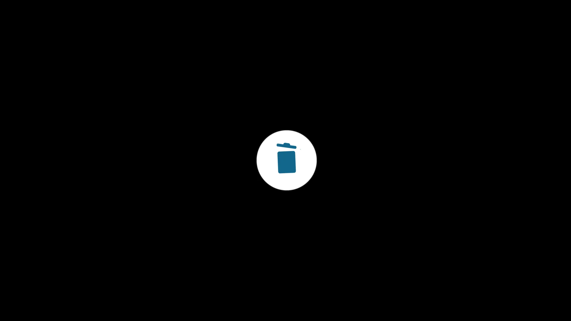 delete icon animation on Vimeo