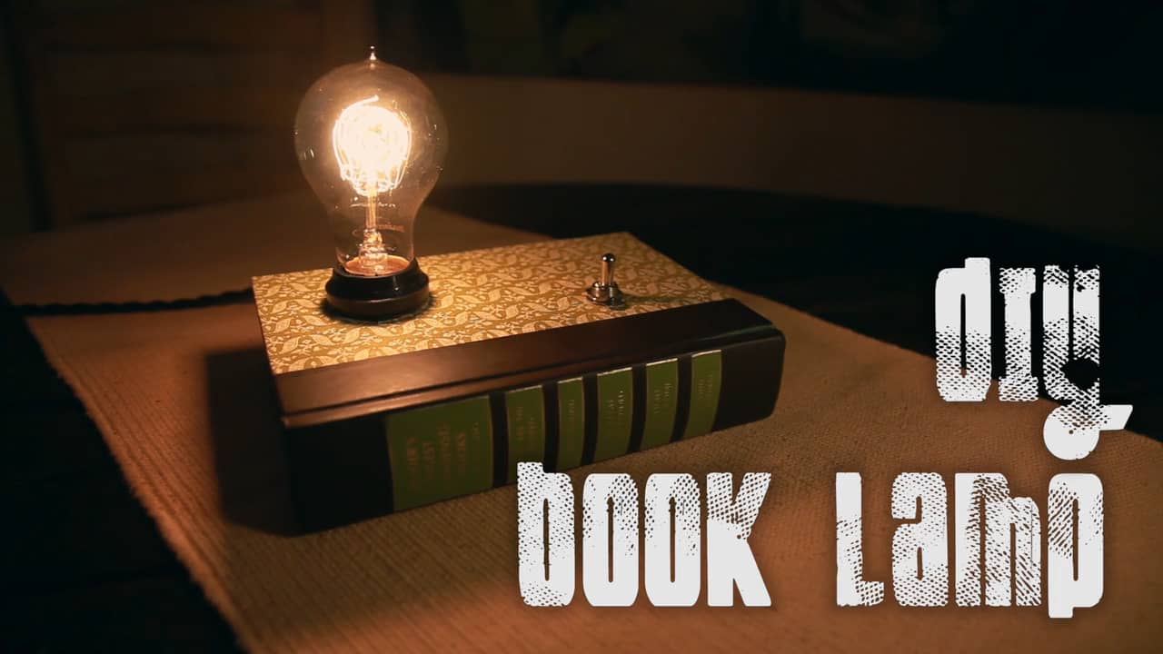 DIY Book Lamp on Vimeo