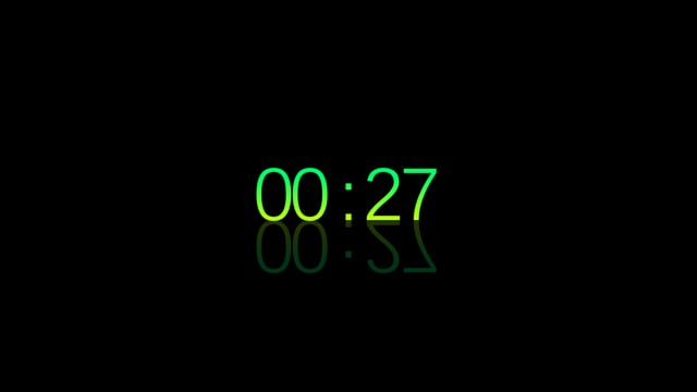 Black lcd counter - countdown timer Royalty Free Vector