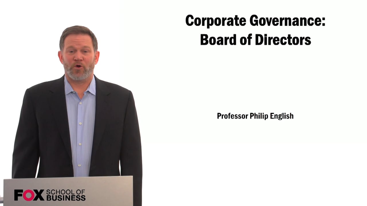 Corporate Governance: Board of Directors