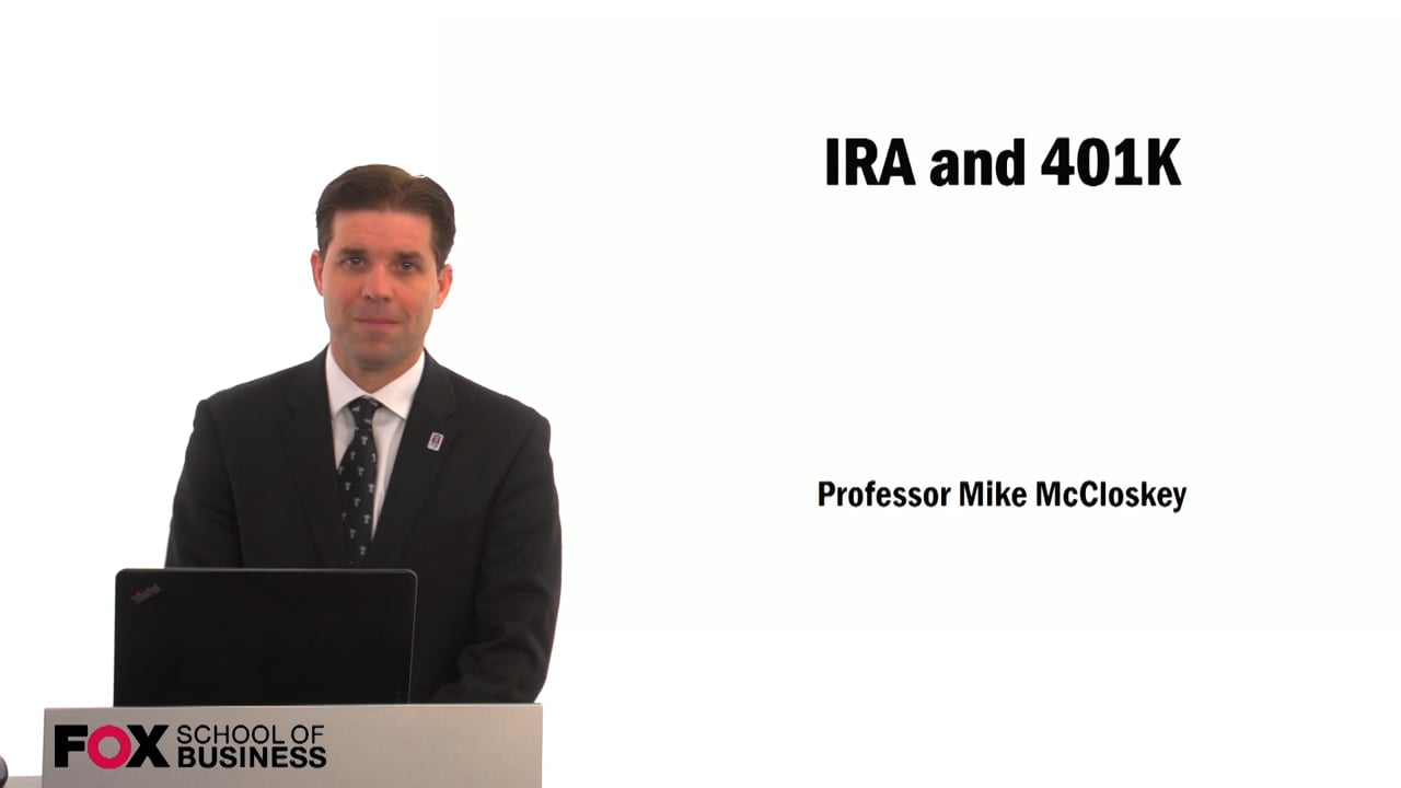 IRA and 401k