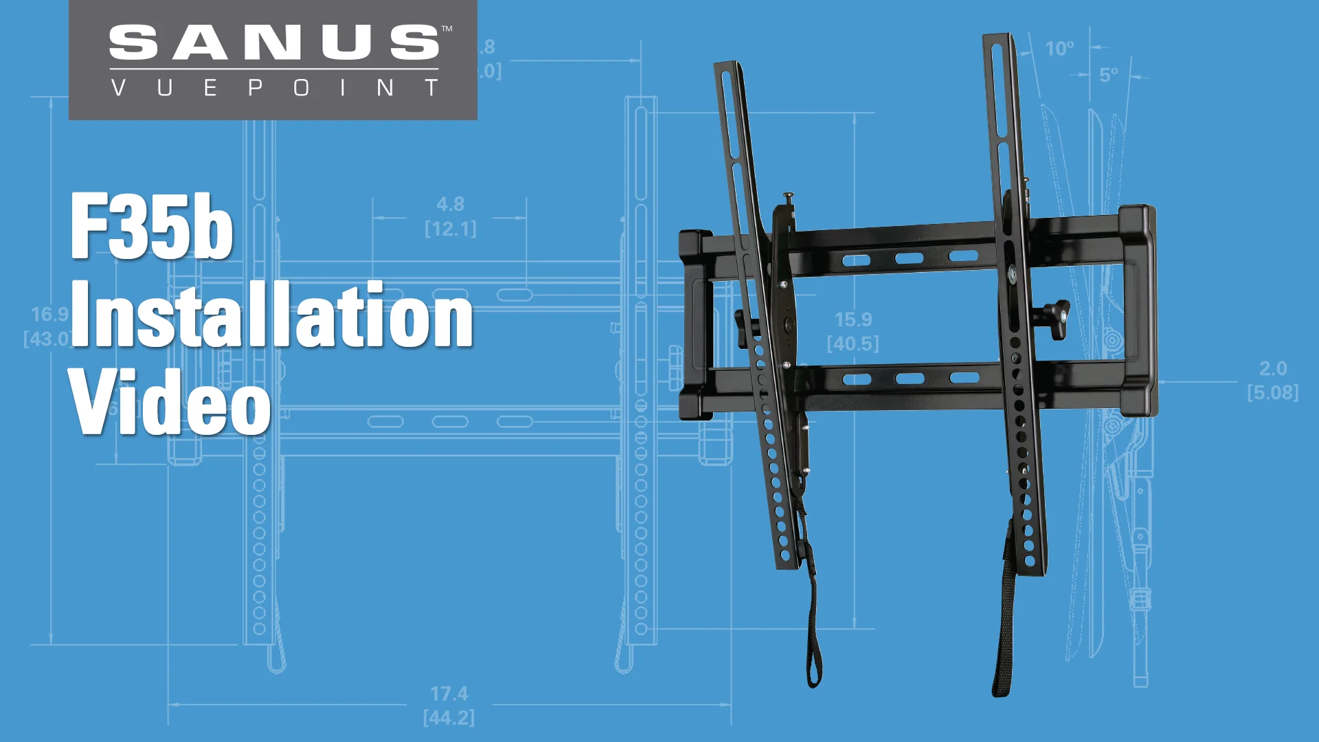 SANUS VuePoint F35b | Tilting Wall Mounts | TV Mounts and Stands