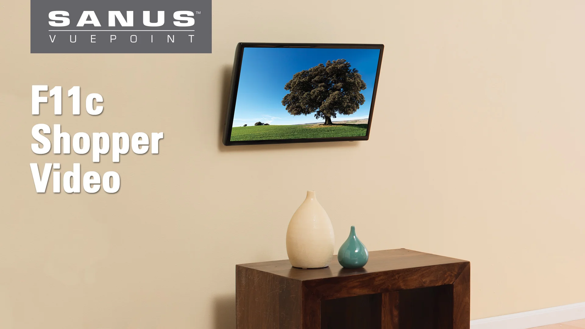 SANUS VuePoint F11c | ティルティングウォールマウント | TV Mounts