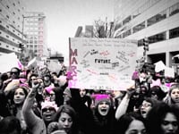 Frame from Women’s March on Washington