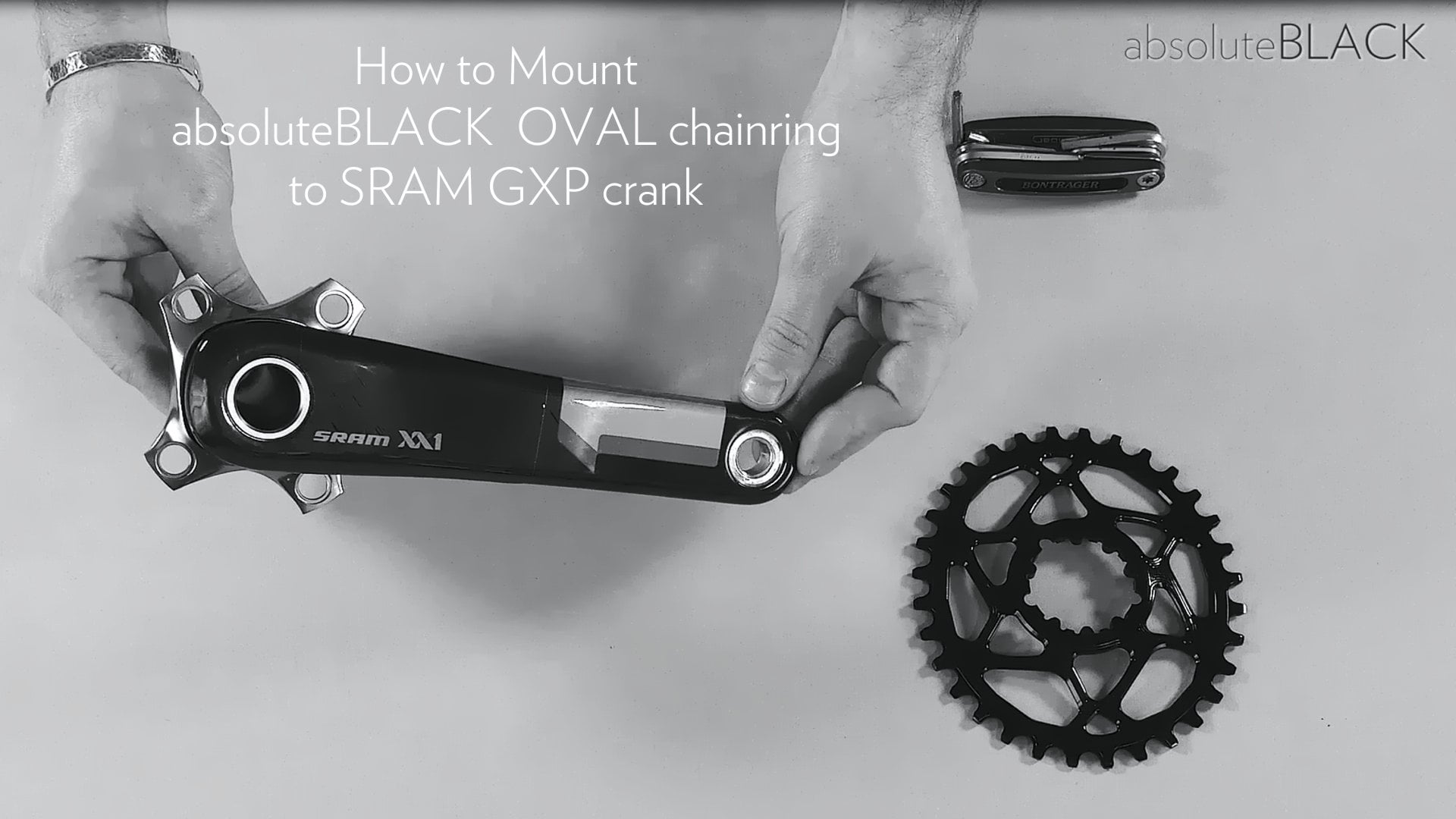 How to mount Absoluteblack GXP Direct mount chainring to SRAM XX1 GXP crank