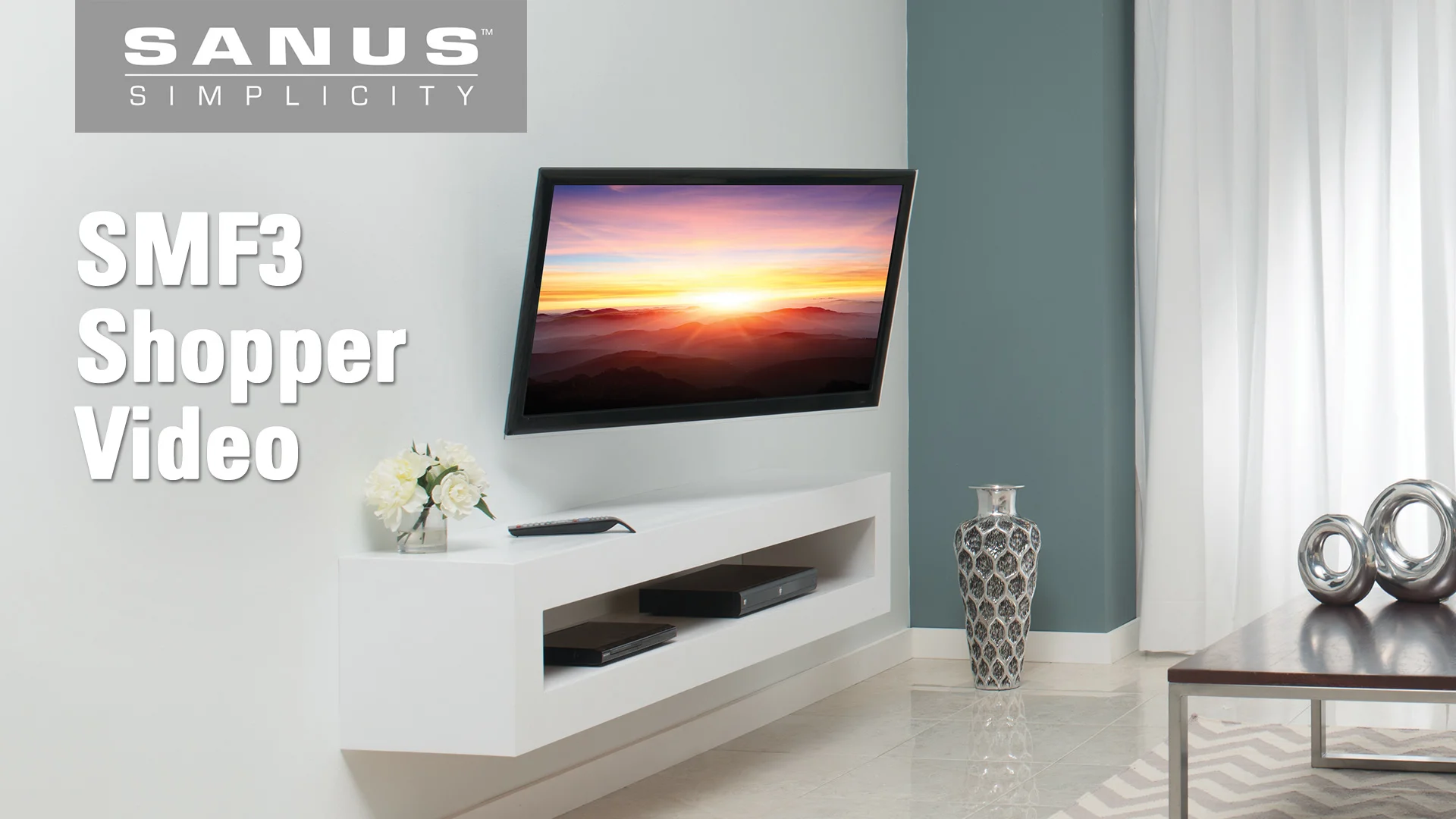 SANUS Simplicity SMF3 | Full-Motion Wall Mounts | TV Mounts