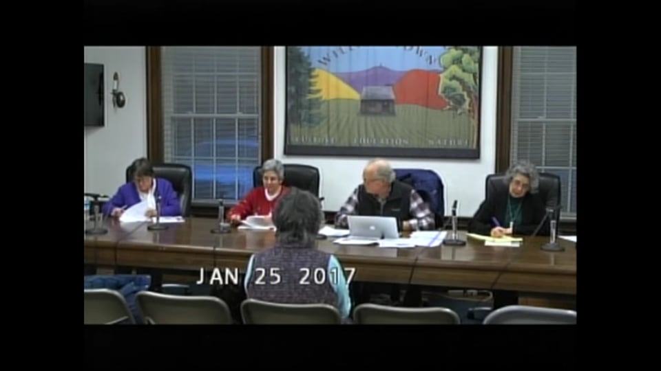 Affordable Housing Committee Meeting – 1.25.17