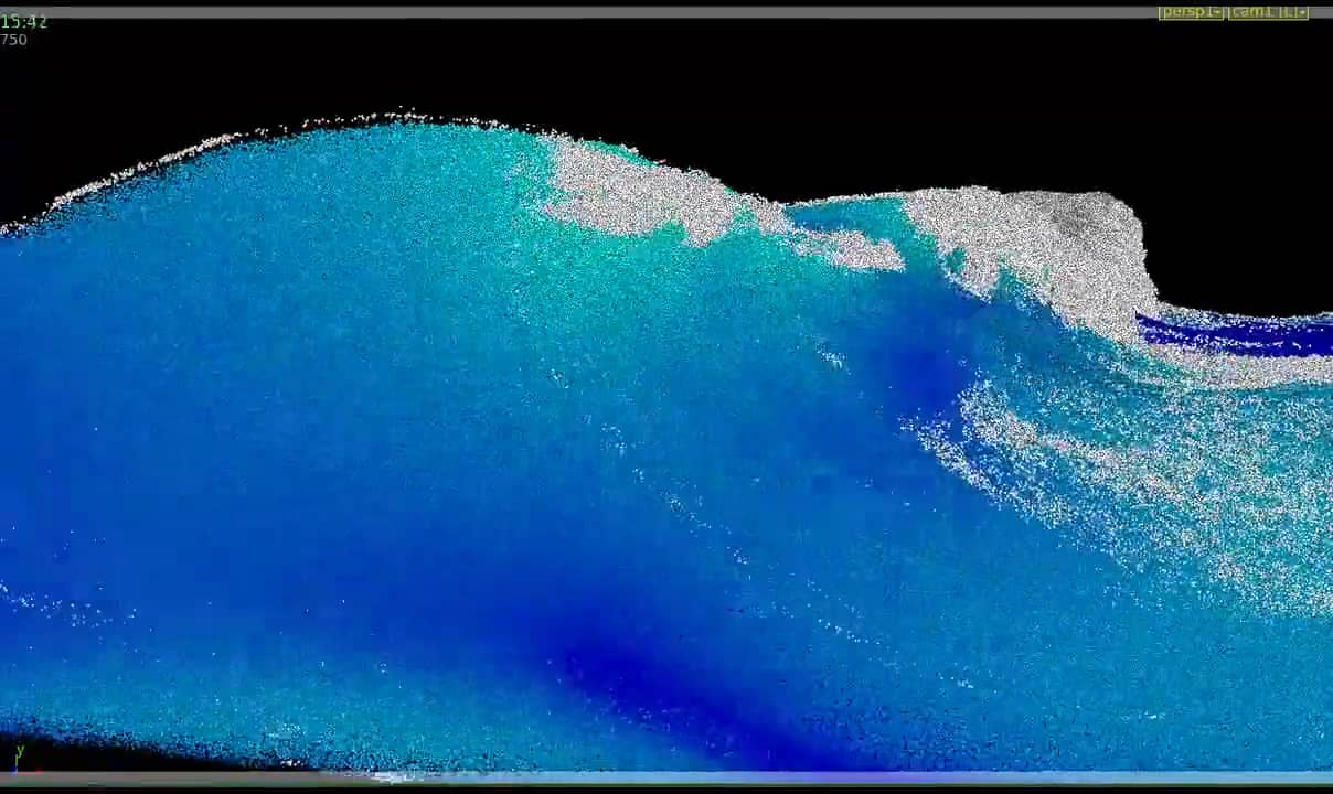 Wave with White Water Sim on Vimeo