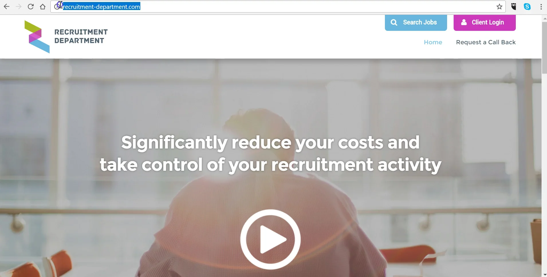 Client login on Vimeo