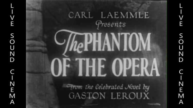 Trailer: PHANTOM OF THE OPERA WITH REEL ORCHESTRETTE (LIVE SOUND