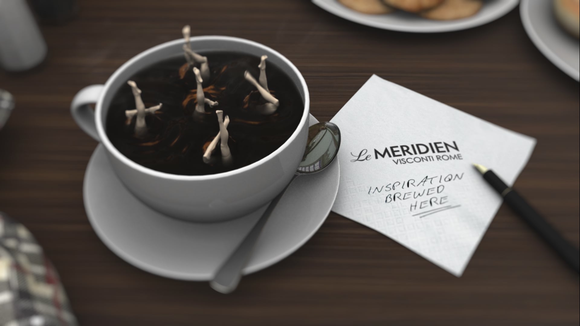 Le Méridien: Synchronized Coffee Swimming