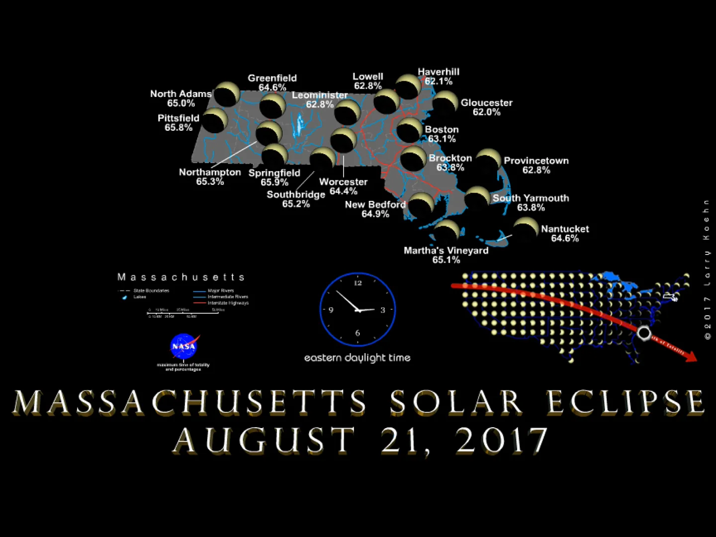 Massachusetts Solar Eclipse on August 21 2017