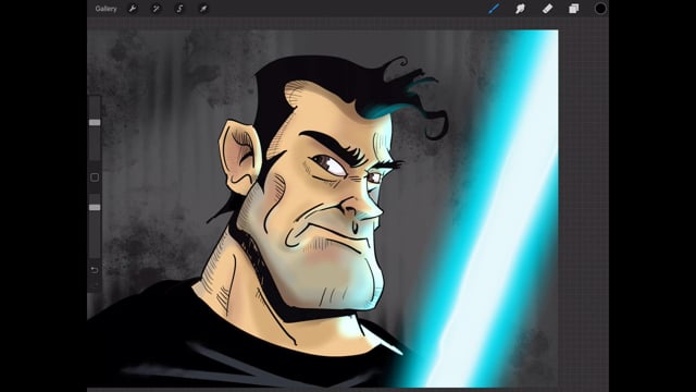 How to Draw, Shade and Color a Male Comic Book Character's Face using  Procreate 