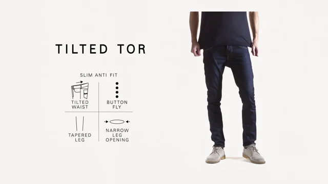 Tilted tor heavy broken sales denim