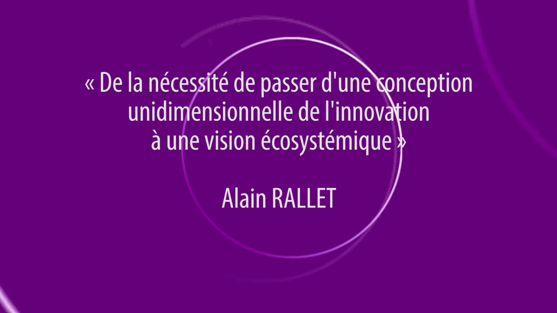 De l'innovation unidimensionnelle à une vision écosystémique - Alain ...