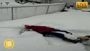 Grandma Makes Snow Angel