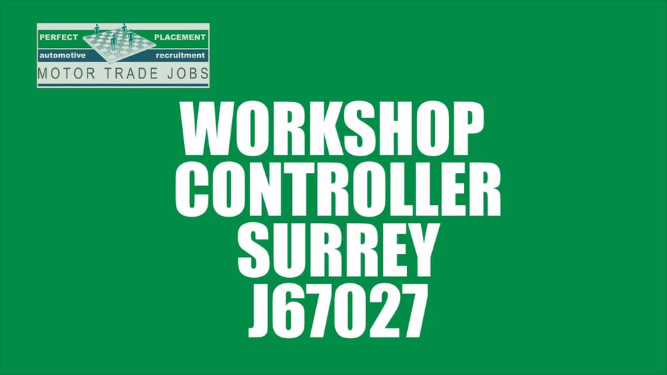 Controller Jobs Surrey J67027 on Vimeo