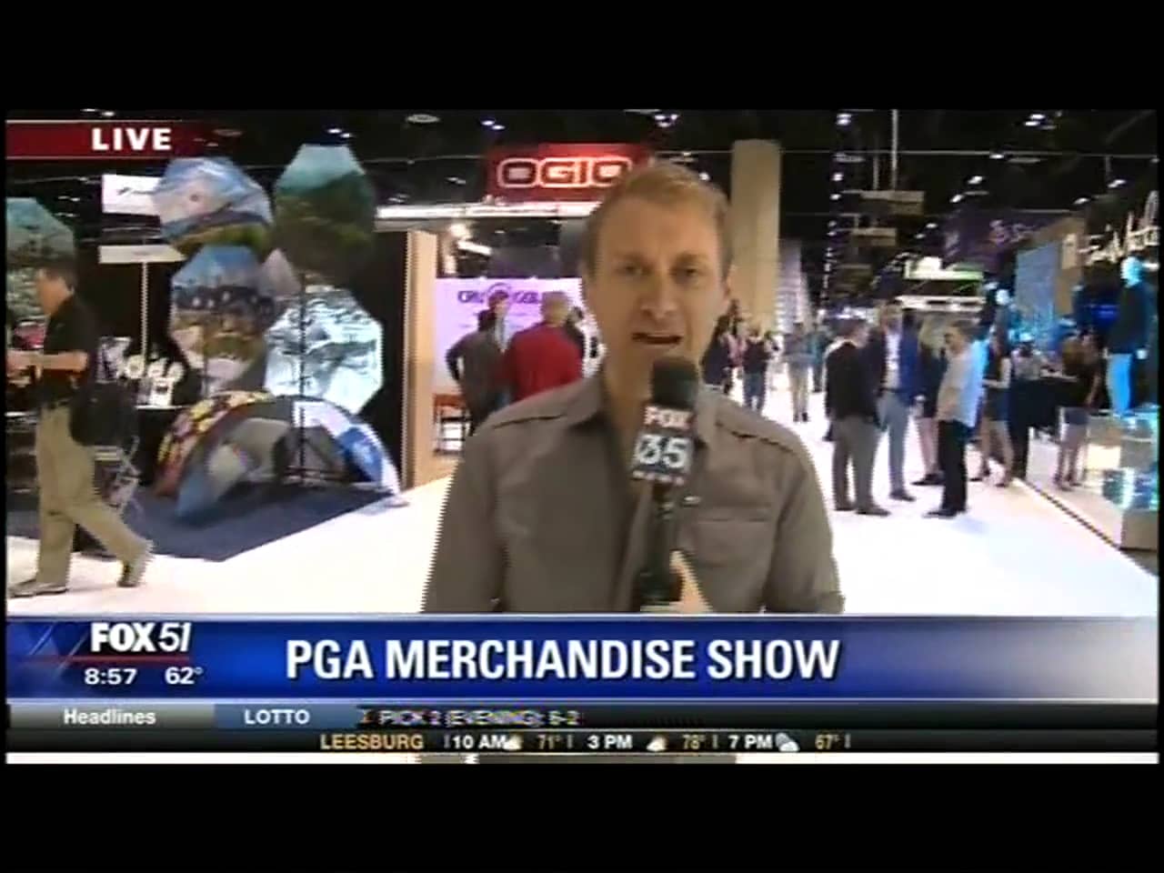 Good Day Orlando Fox 35 Live Hit from PGA Merch Show 4 Dave