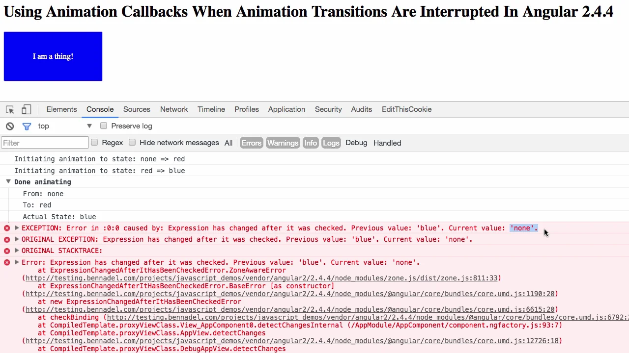 Using Animation Callbacks When Animation Transitions Are Interrupted In ...