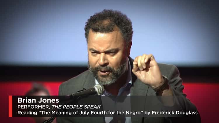 Frederick Douglass, The People Speak, read by Brian Jones on Vimeo