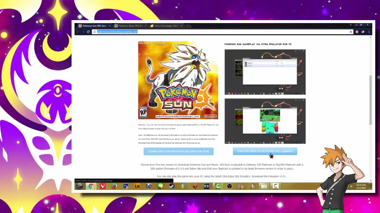 Pokémon Ultra Sun and Ultra Moon Download link Emulator Citra PC + 3DS ROMS  on Vimeo