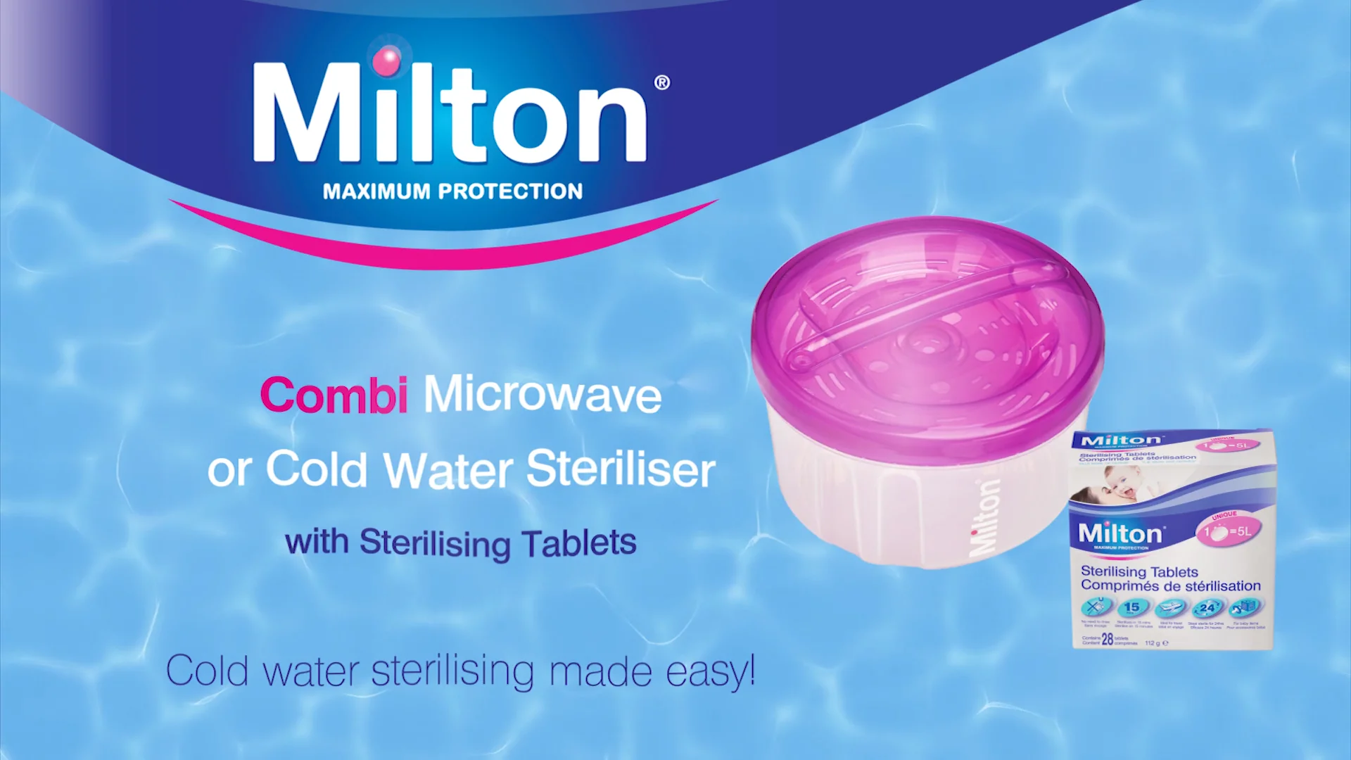 Cold water hot sale sterilising tablets