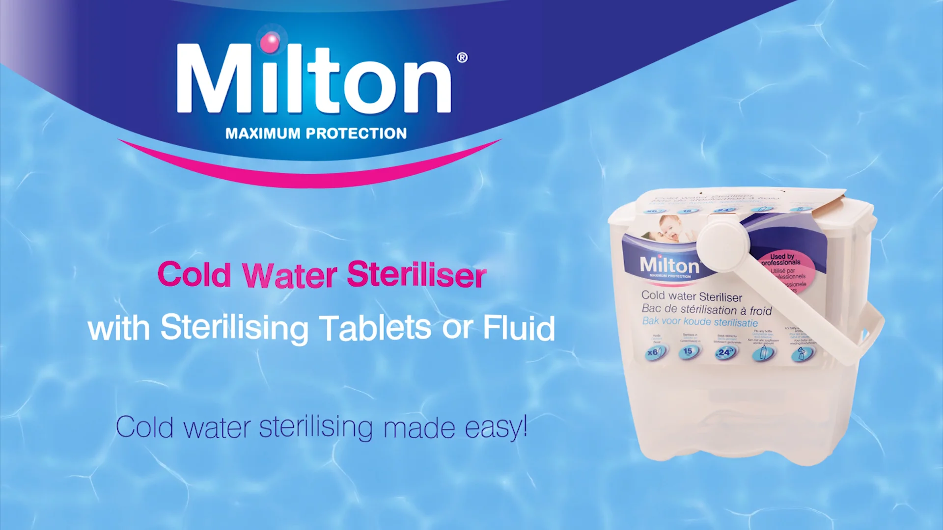 Milton cold water steriliser hot sale tablets