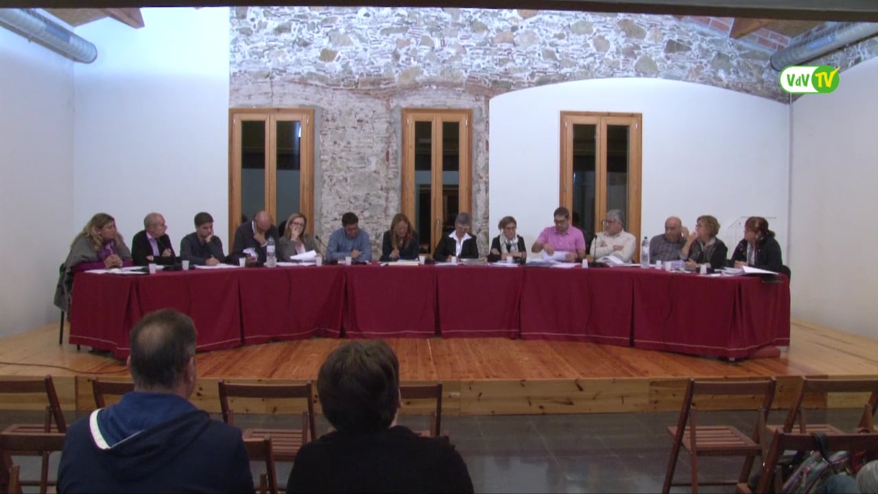 Ple municipal 20 d'octubre de 2016 -  punt3 part1