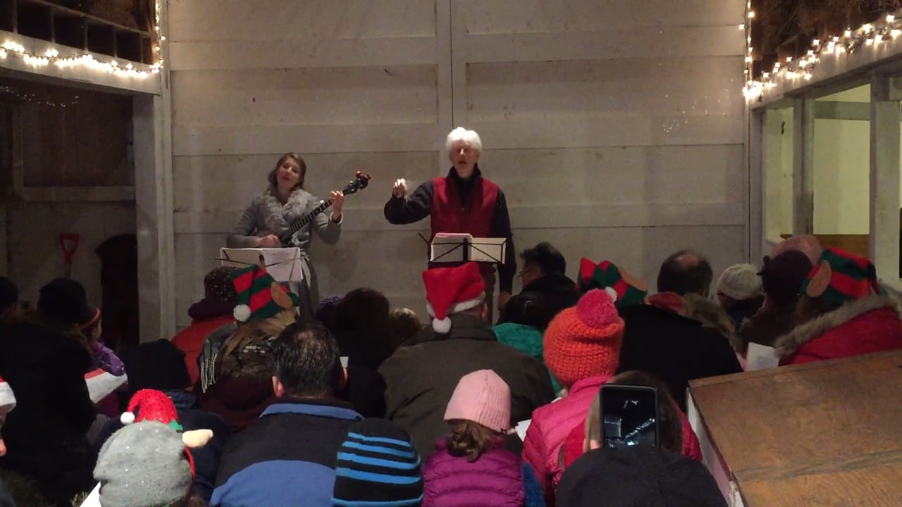 Caroling in the Barn with Fred and Lila Newman "Jingle Bells"