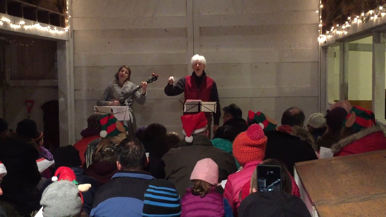 Caroling in the Barn with Fred and Lila Newman "Jingle Bells"