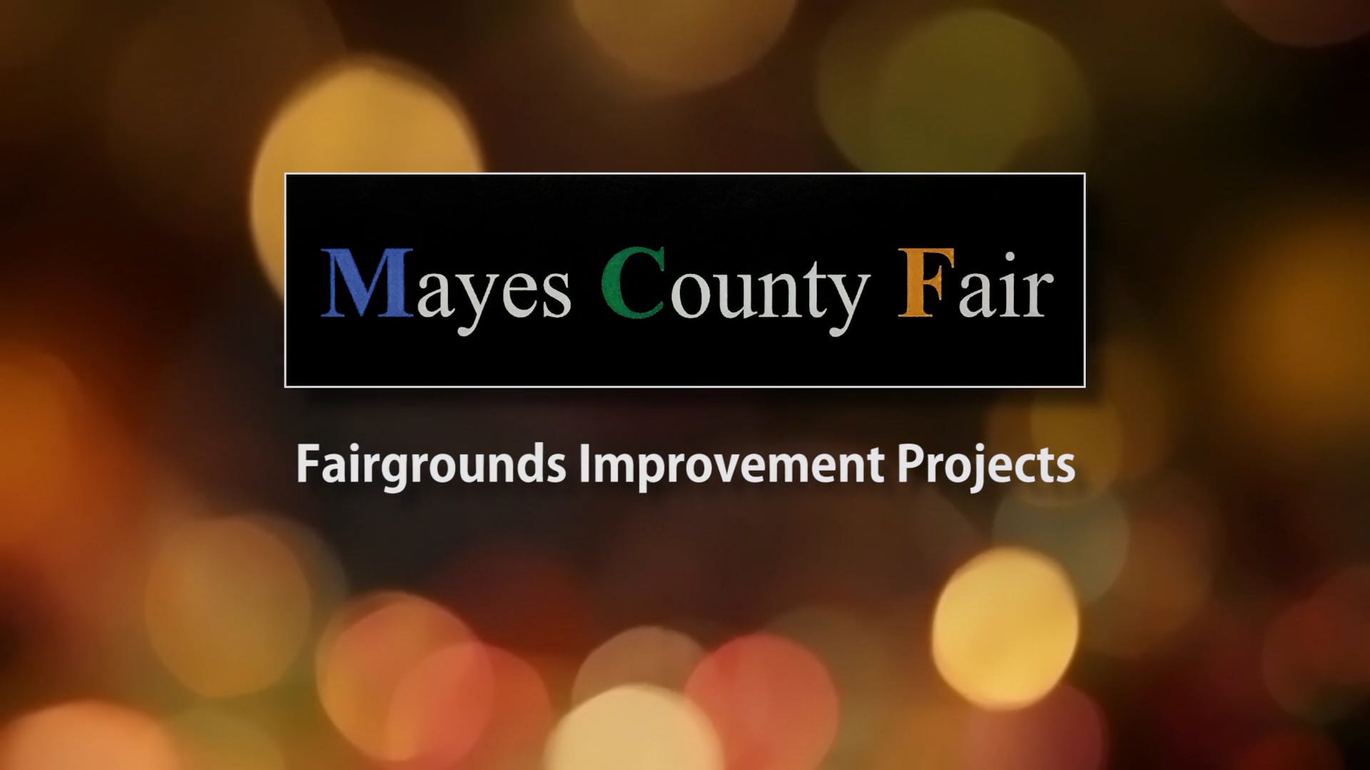 Mayes County Fairgrounds Improvements on Vimeo