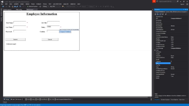 ASP.Net Data Validation Part 2