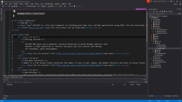 Create An MVC Project