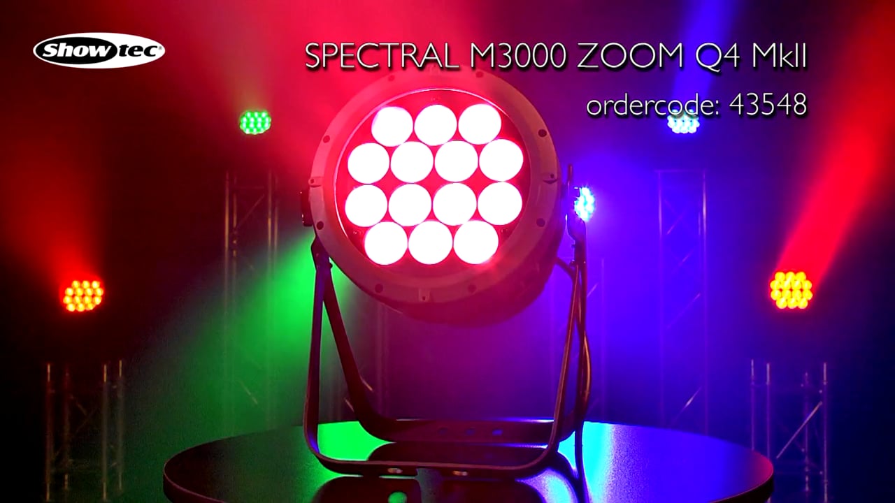 Showtec Spectral M3000 Zoom Q4 MKII. Productcode: 43548.